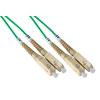 Bretelle di permutazione bifibra multimodali 50/125 OM2 fornite terminate su entrambi lati con connettori SC, adatte alla connessione tra apparati attivi, pannelli ottici e box di terminazione ottica. 